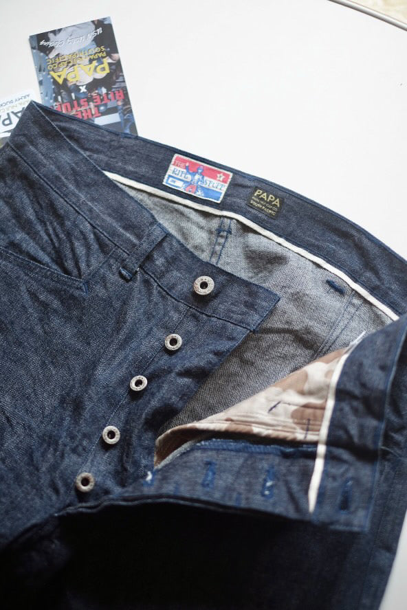 Sailor Moku Denim Pants. Papa Nui x Rite Stuff collaboration ( Pre-Order)