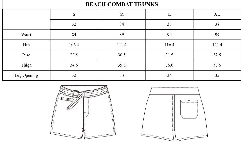 Combat Beach Trunks