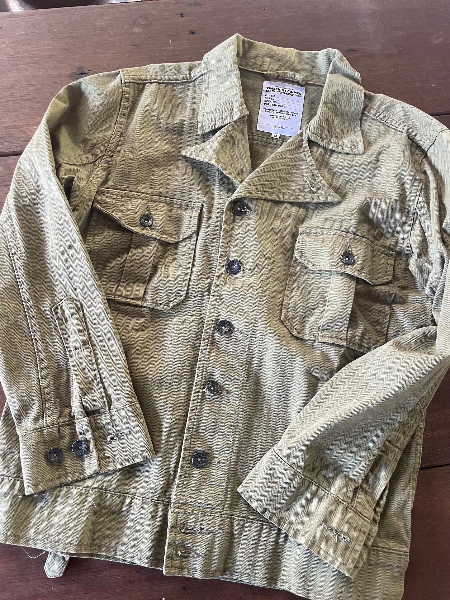 WWII REPOP JACKET SIZE 36" FROM TIMECHINE