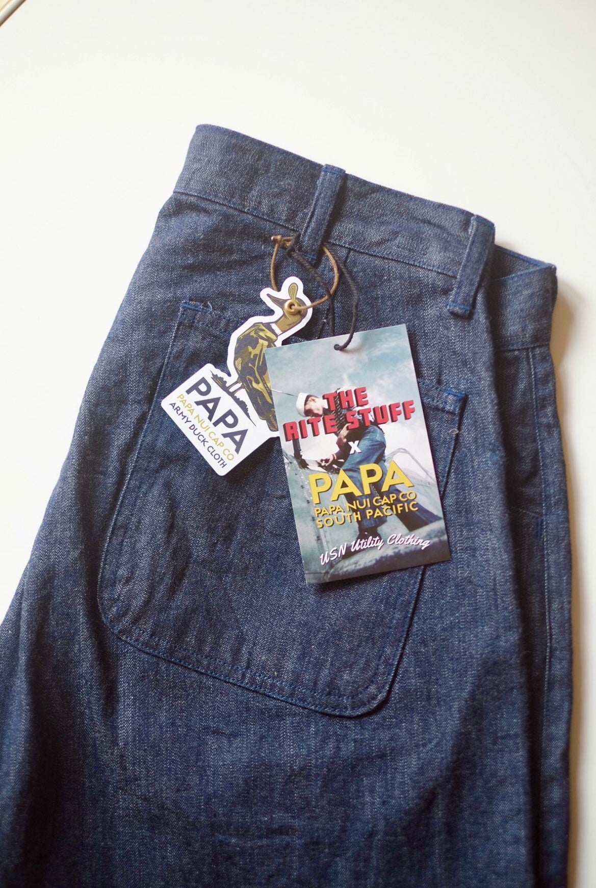 Sailor Moku Denim Pants. Papa Nui x Rite Stuff collaboration ( Pre-Order)