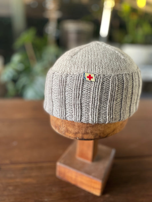 Crazy Hand knit Watch Cap. The Brown series.