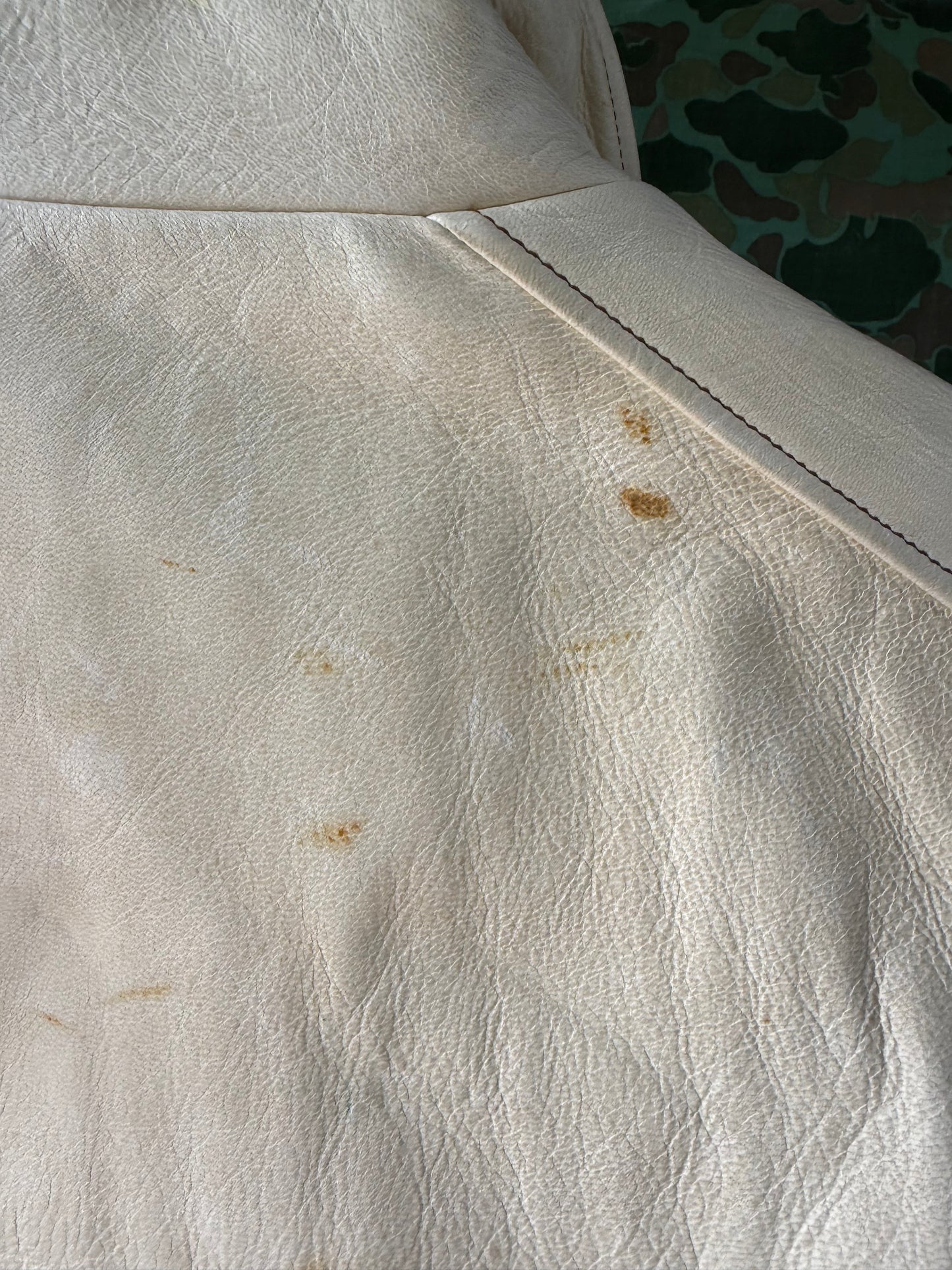 HIMEL DEERSKIN CREAM LEATHER JACKET COSSACK.