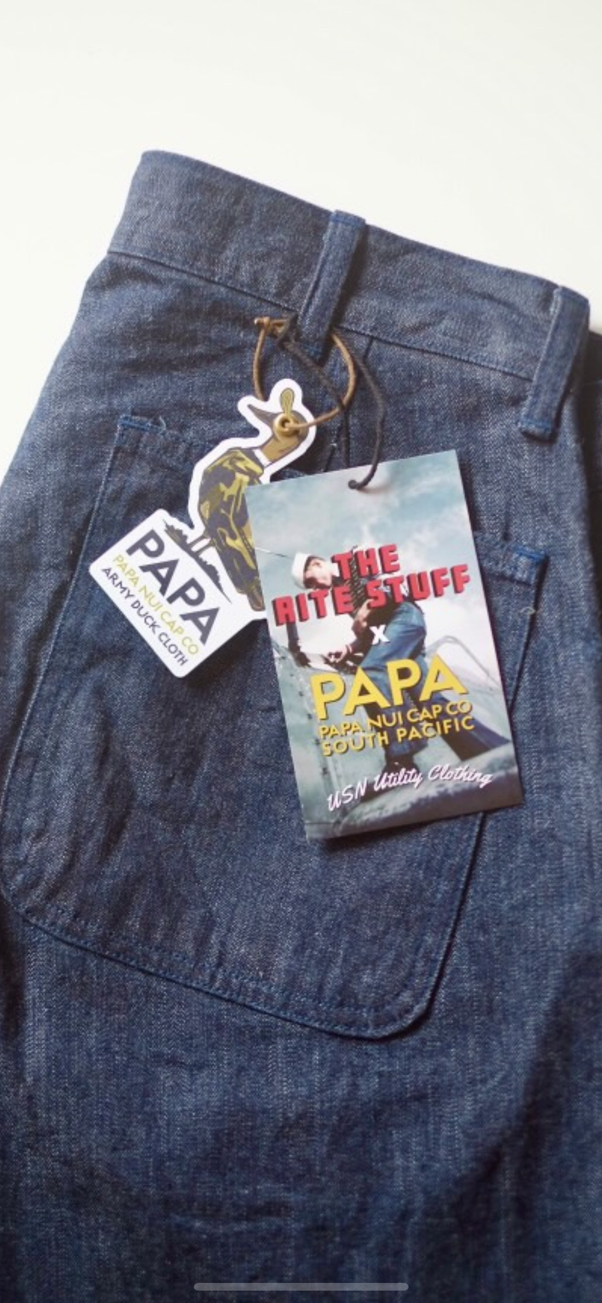 Sailor Moku Denim Pants. Papa Nui x Rite Stuff collaboration ( Pre-Order)