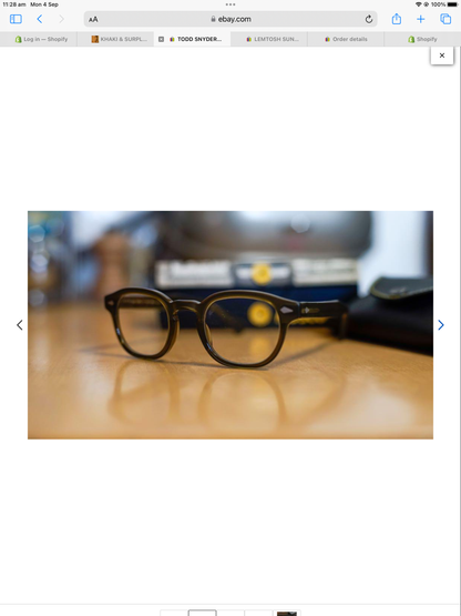 Moscot Eye Wear glasses x Todd Snyder Limited edition