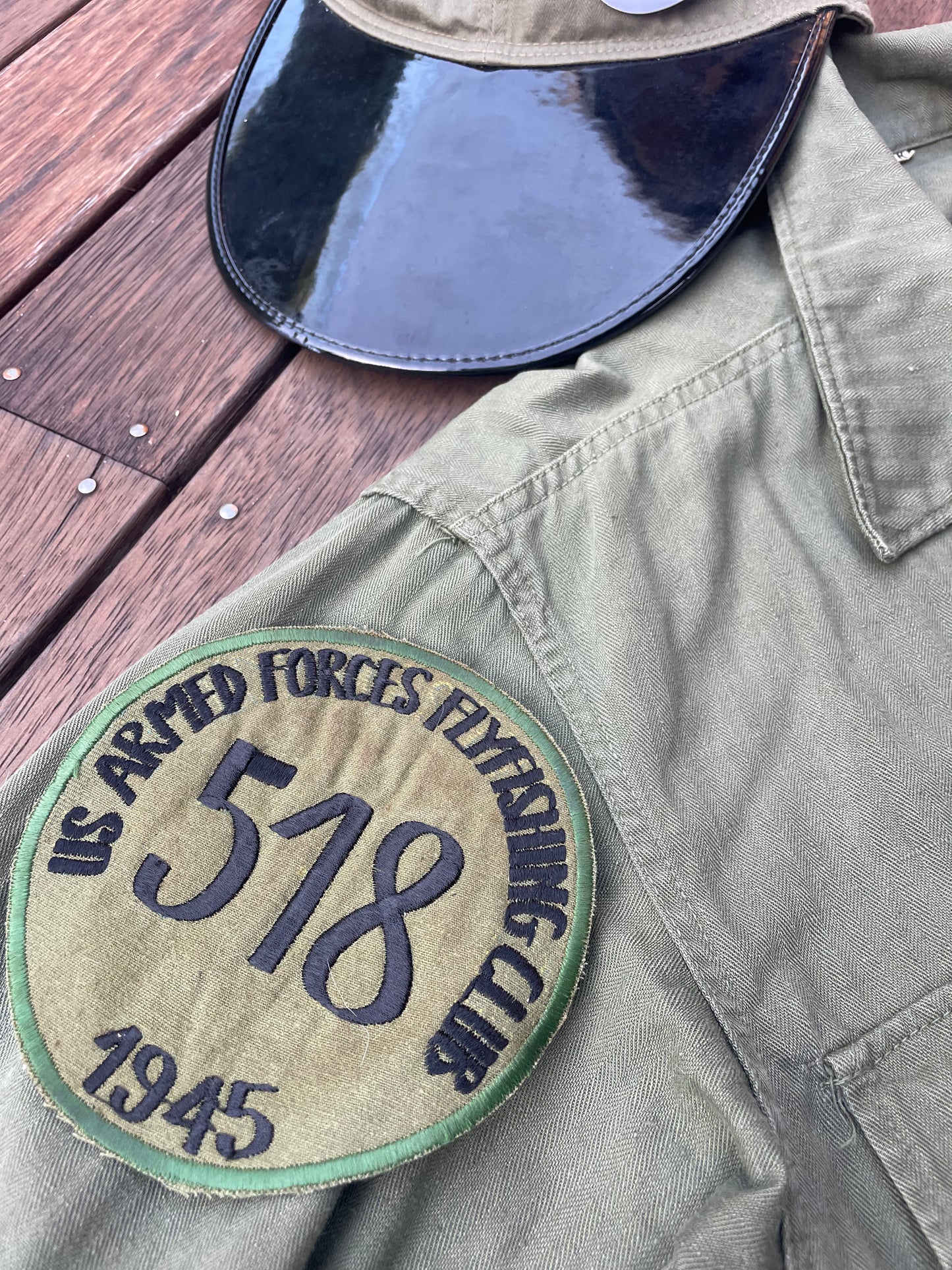 Armed Forces Fly Fishing Club patch set.