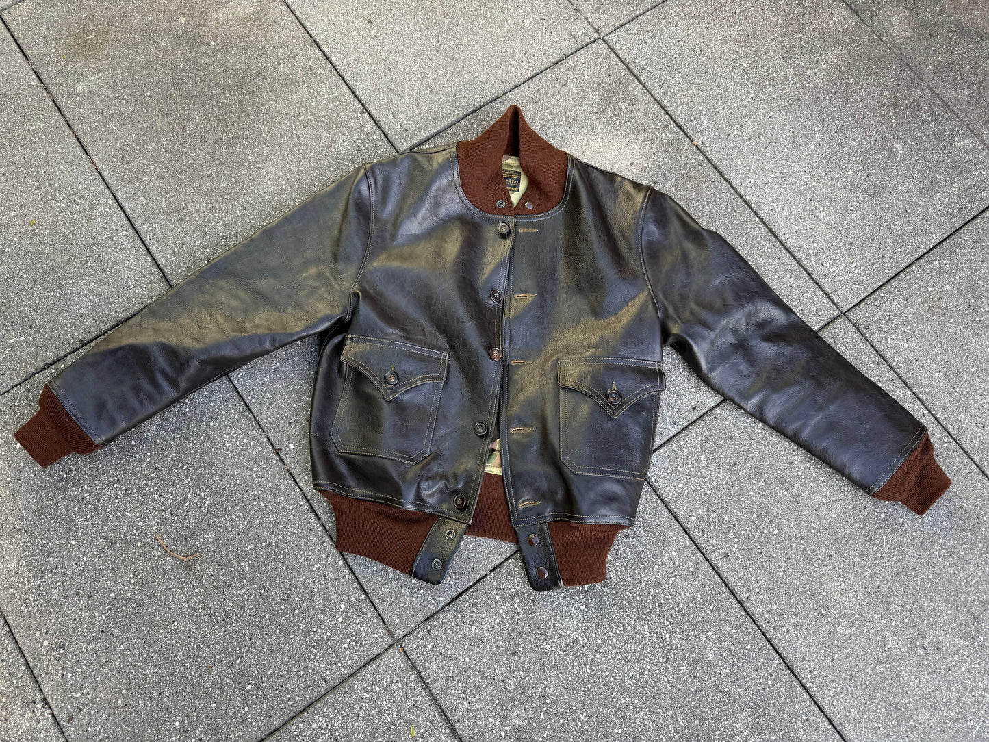 Hell Diver. Leatherneck Horsehide Flight Jacket.