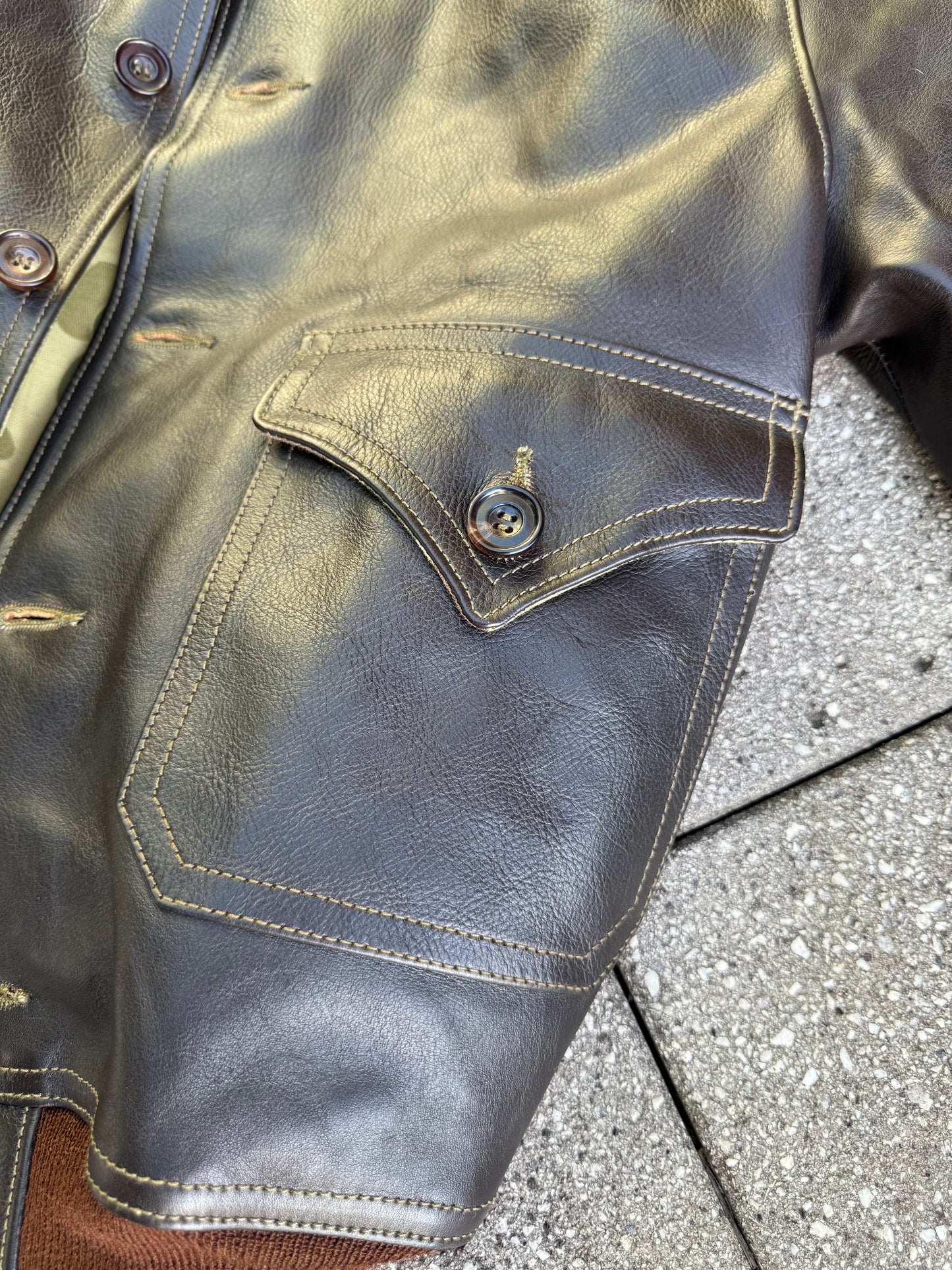 Hell Diver. Leatherneck Horsehide Flight Jacket.