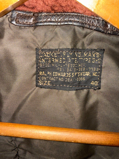 G-1 Ralph Edwards 1964 Vietnam tour USS CORAL SEA leather jacket