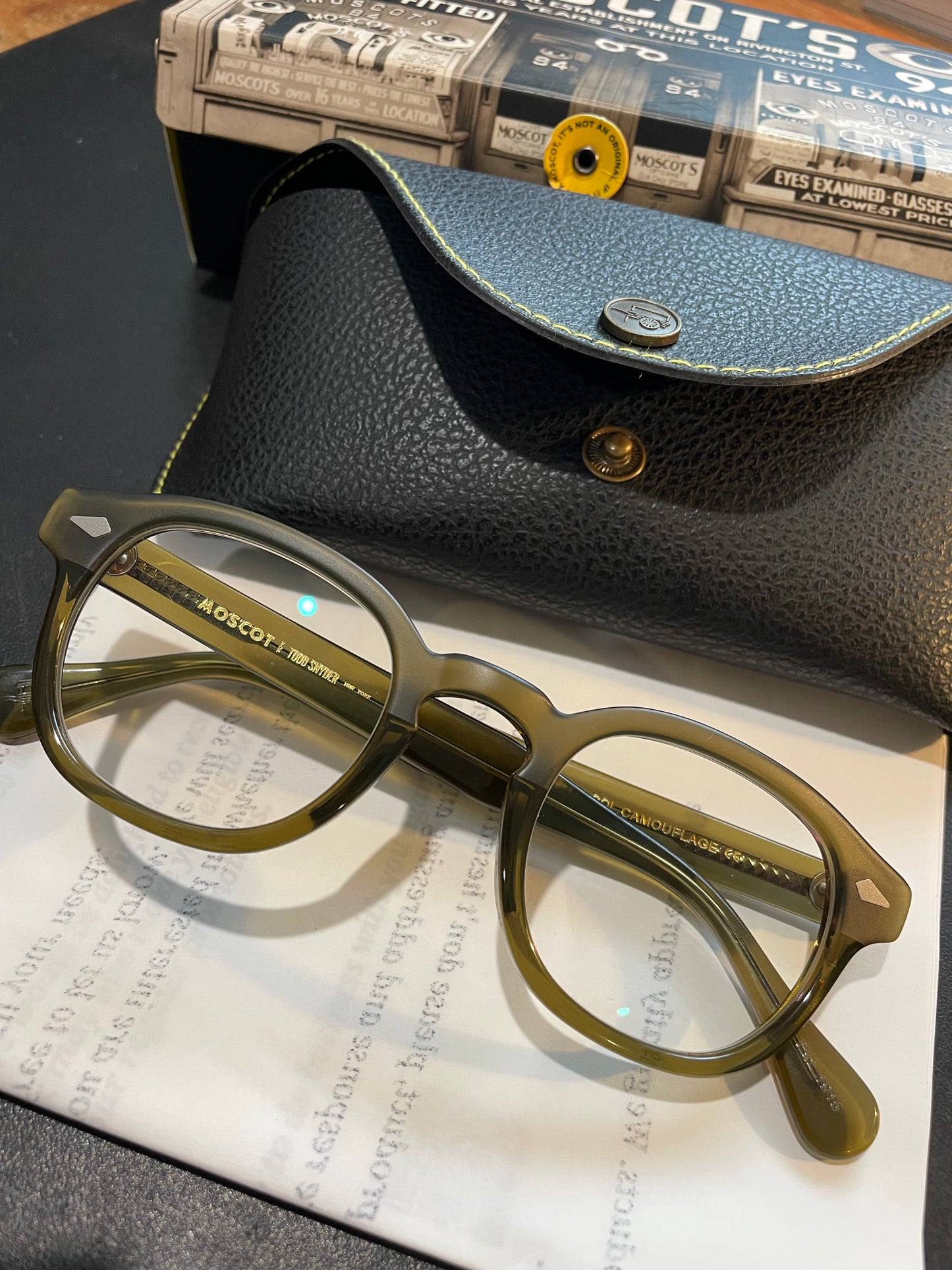 Moscot Eye Wear glasses x Todd Snyder Limited edition
