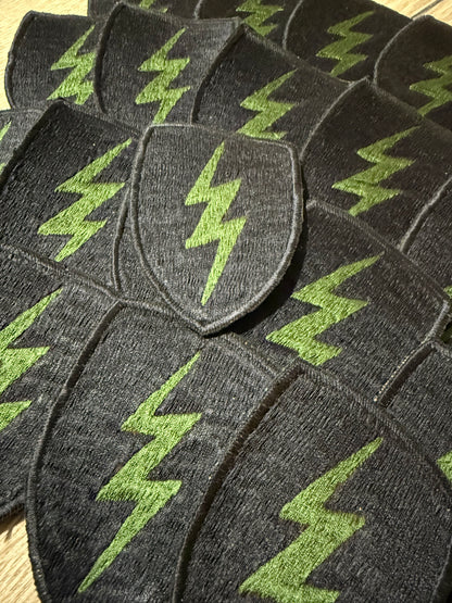Bolt insignia patch set fully embroidered
