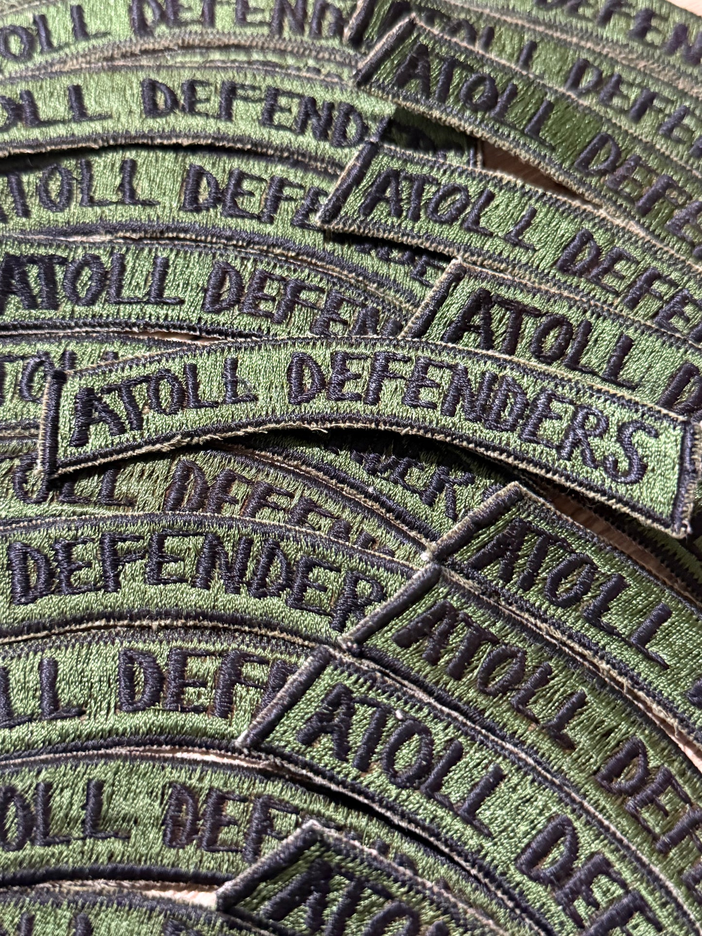 Bolt insignia patch set fully embroidered