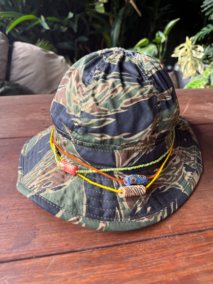 Krobo fancy beads with glass seed beads necklace